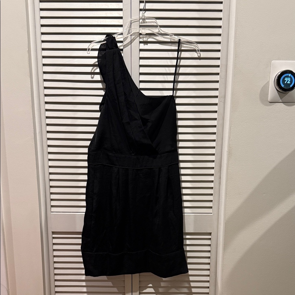 BCBG Black One-Shoulder Dress